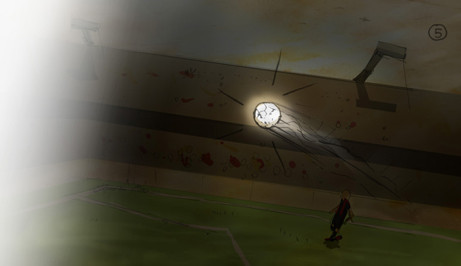 colored storyboard football TBWA