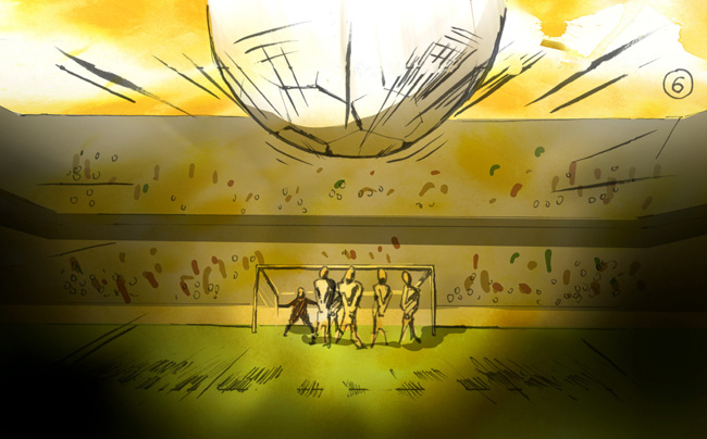 colored storyboard football TBWA