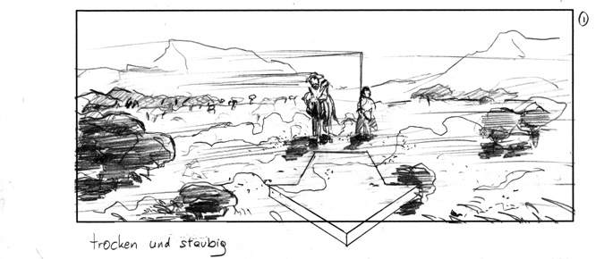 storyboard for raiffeisen/sabotage films with hermann maier acting as don quijote