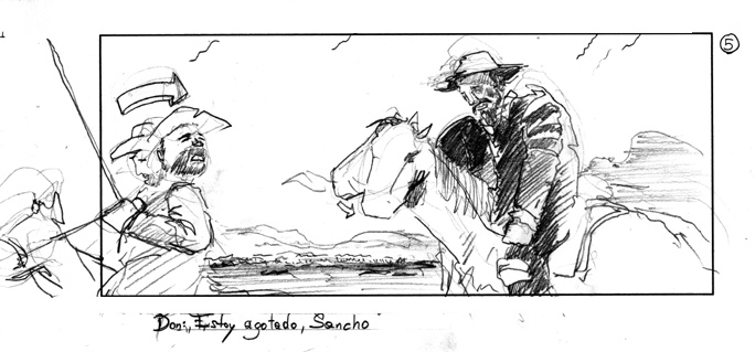 storyboard for raiffeisen/sabotage films with hermann maier acting as don quijote