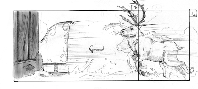 storyboard santa claus reindeer