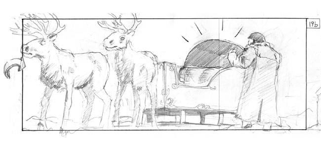 storyboard reindeer christmas