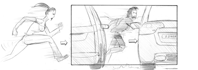 storyboard frame by John Brito